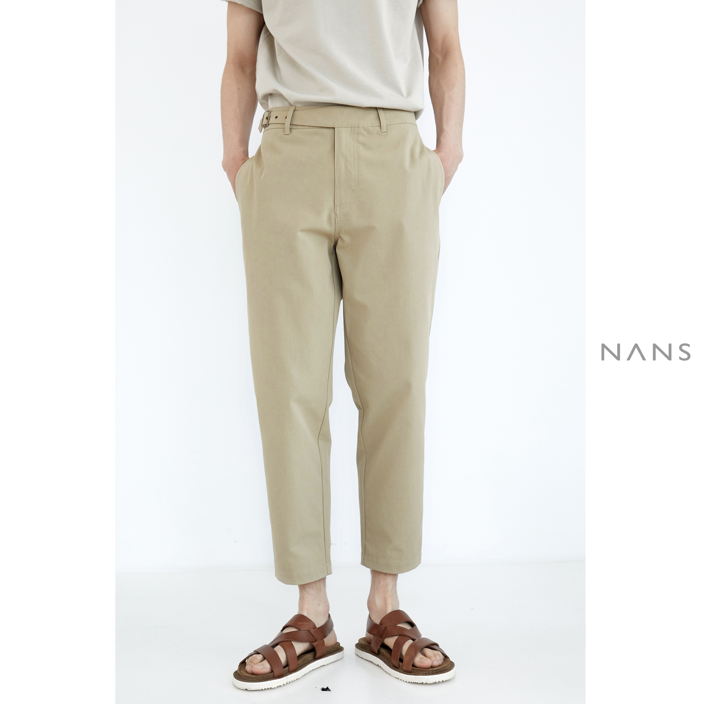 【NANS】复古可调节长腰袢廓尔格宽舒九分裤 / GURKHA PANTS