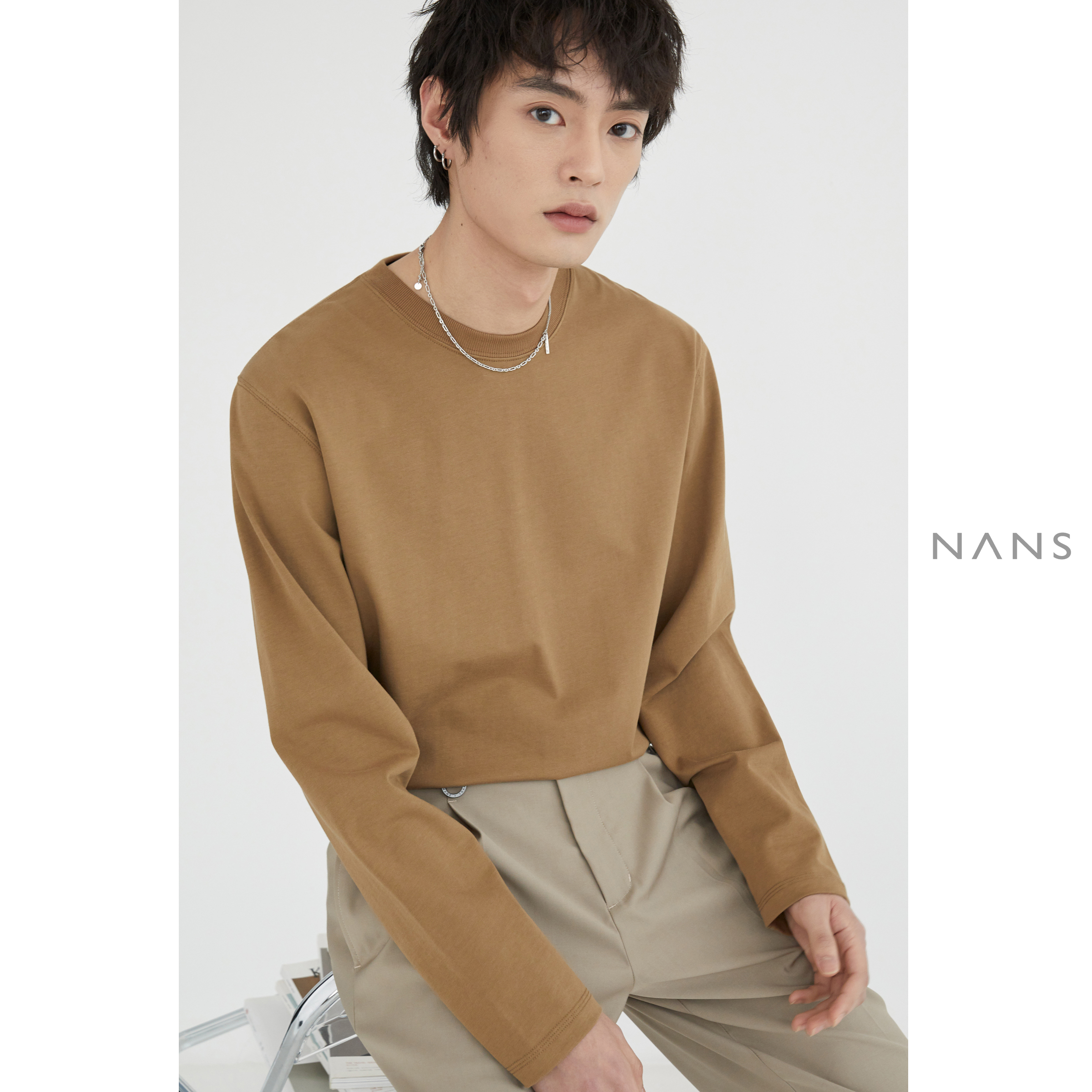 【NANS】全定染定制紧密纺丝光标准长袖TEE/ LONG-SLEEVED TEE