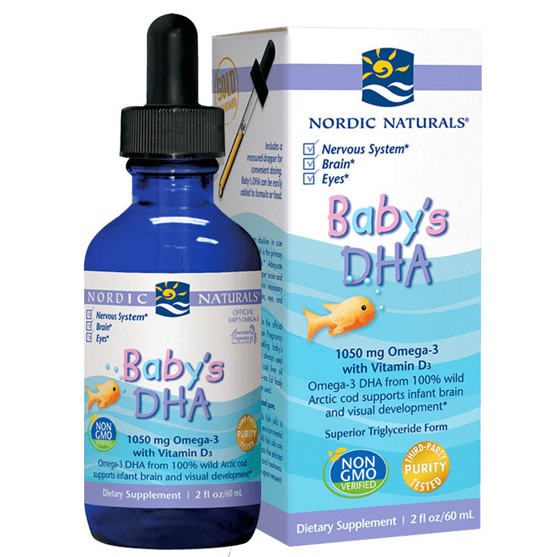 挪威小鱼nordic naturals儿童鱼油宝宝鳕鱼鱼肝油维生素dha婴儿