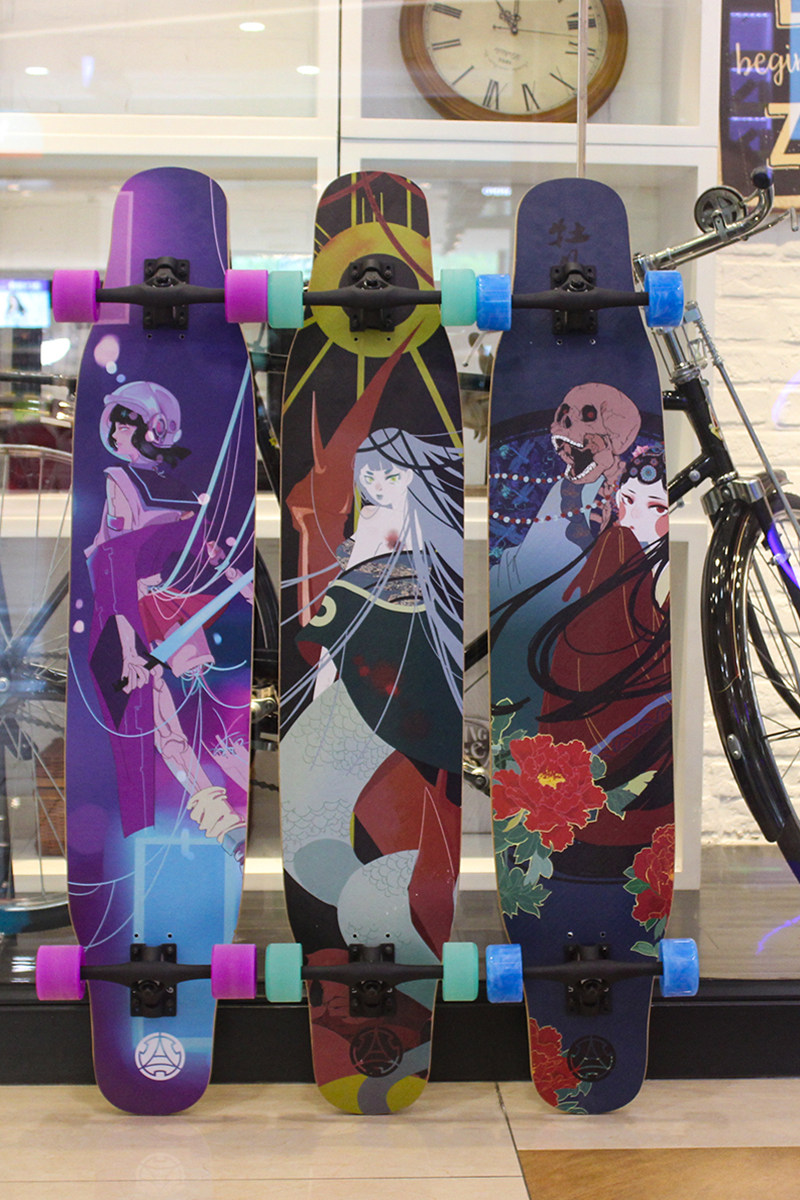 滑板长板初学者格言dc平花专业板脚感稳女生滑板