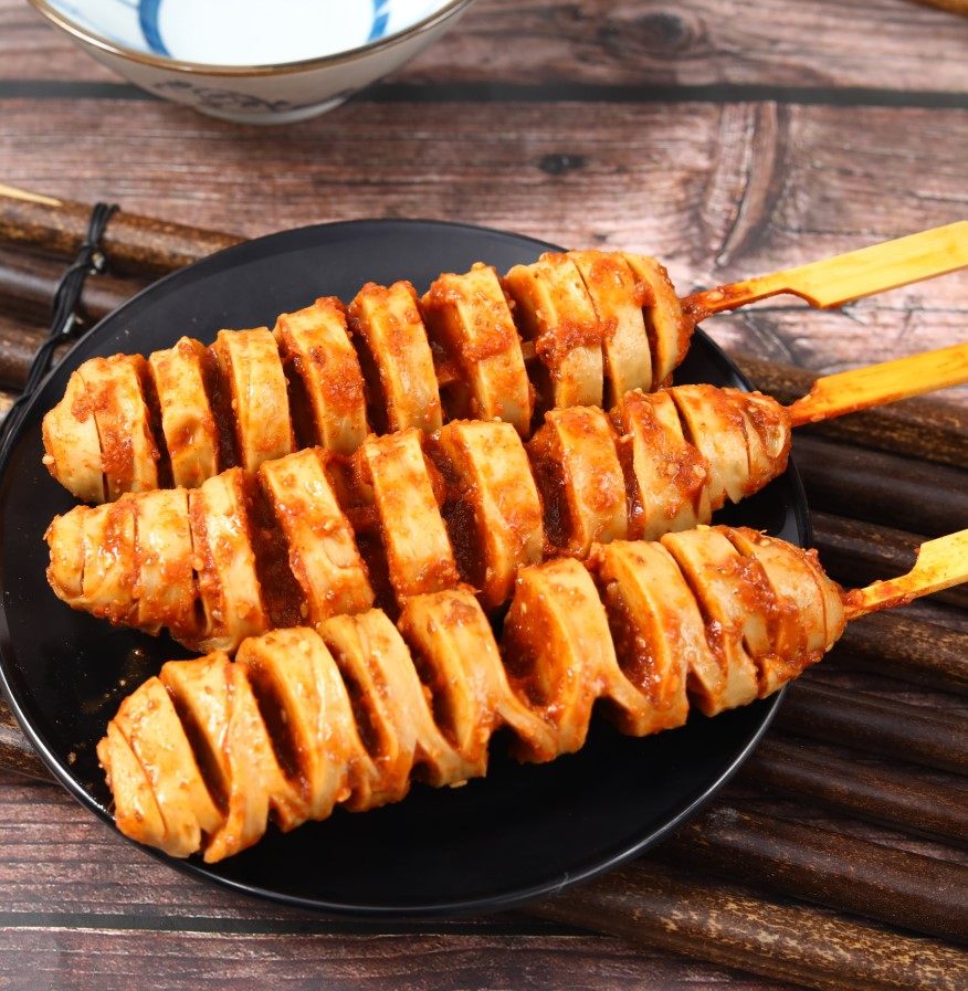 面筋尽美麻辣甜辣80克5串便利店微波加热调味面筋制品