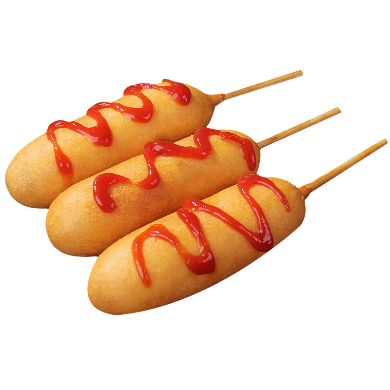 热狗韩式10串900克脆皮香肠便利店小吃吃早餐面包鸡肉丸