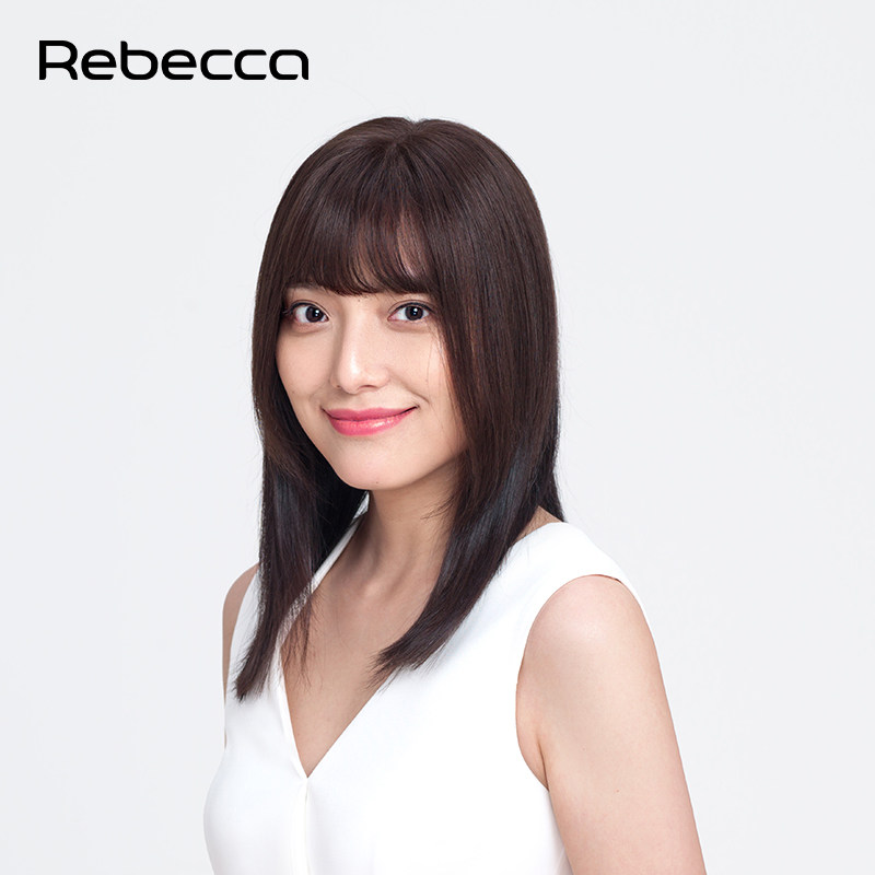 补发假发瑞贝卡长直无痕片真发一片片式头顶空气直发片