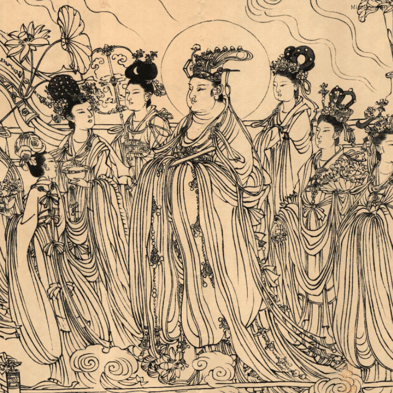 八十七挂画装饰画中式新中式道教神仙人物画神像仙家现代装饰画