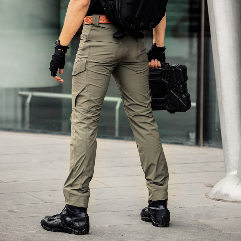 鹰爪行动战术裤男夏季薄款户外速干弹力耐磨作训裤修身多袋工装裤