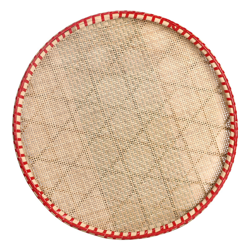 手工竹编竹筛竹筐竹扁竹篮圆形簸箕竹编