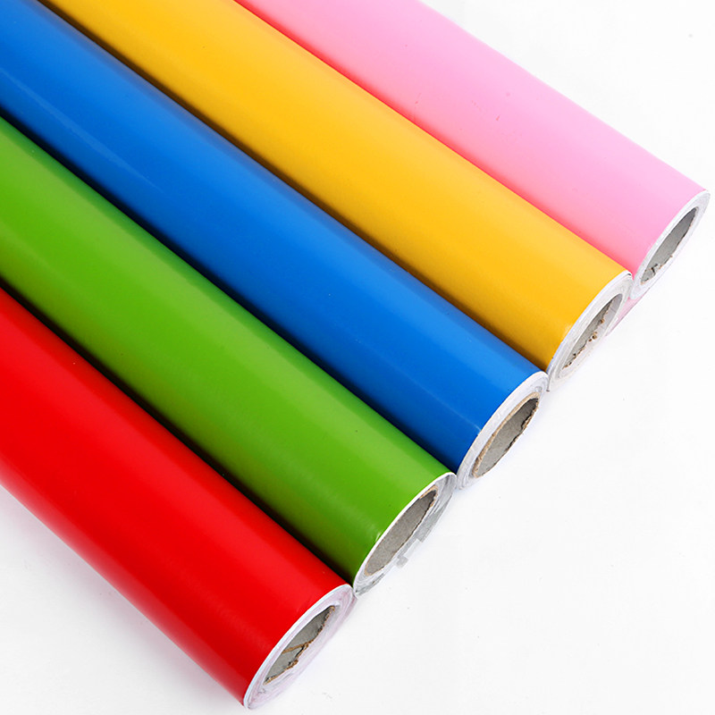 彩色大卷即时贴贴纸不干胶自粘幼儿园教室走廊背景墙贴手工材料