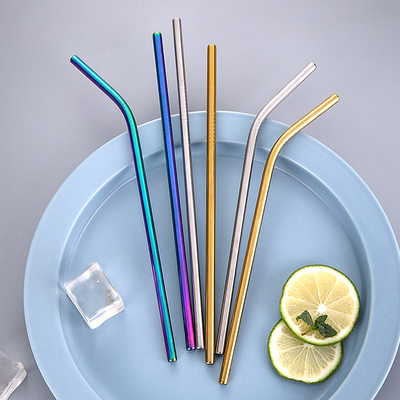 304不锈钢吸管环保饮管 奶茶冷饮粗吸管金属弯头公鸡杯铁吸管便携