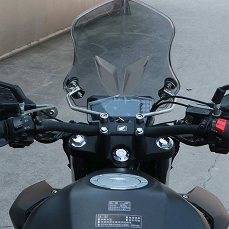 挡风适用于本田cb400f挡风板风挡cb500f改装玻璃手把摩托车前挡风