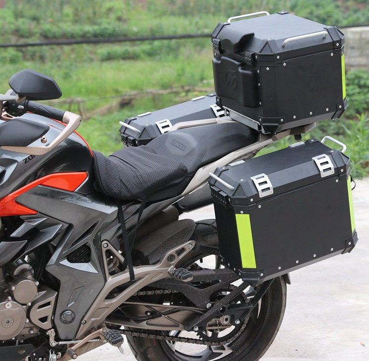 适用于升仕zt310t摩托车金边尾箱后备三箱快拆改装摩托车尾箱