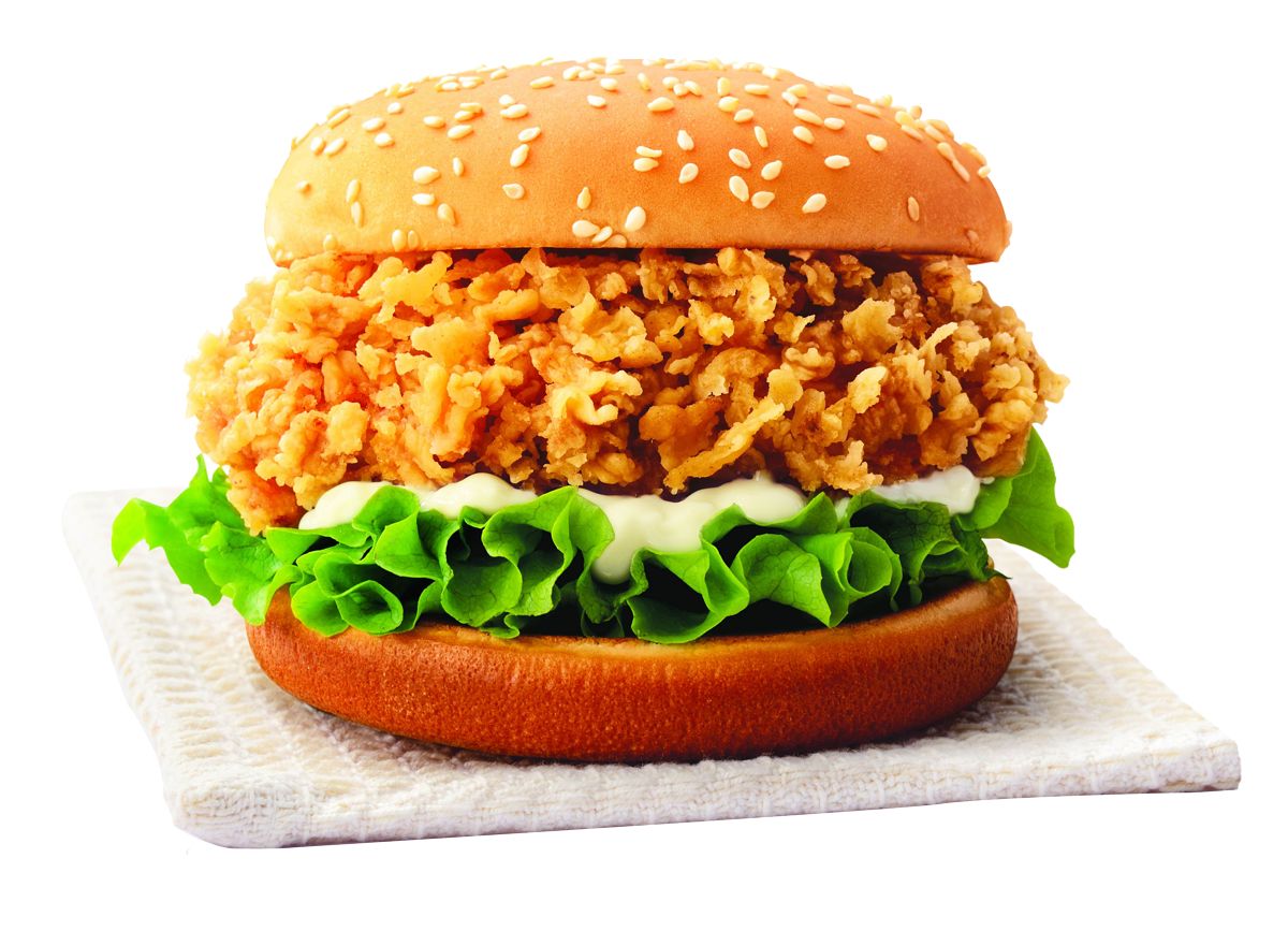 汉堡面包胚kfc肯德基汉堡包面包胚圆形