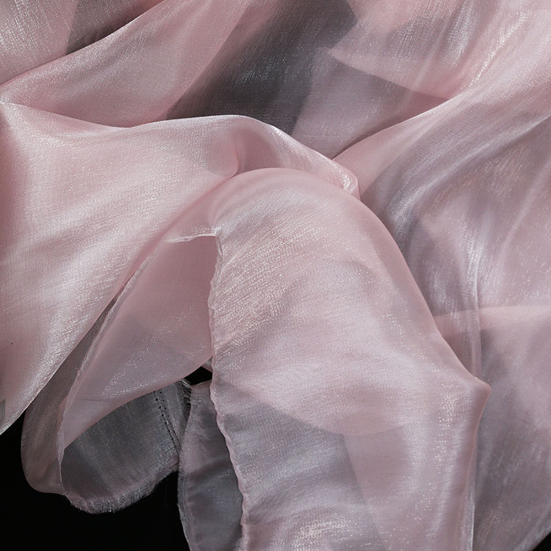 高档闪光欧根面料珠光丝滑柔软衬衫连衣裙晚礼服海绵垫