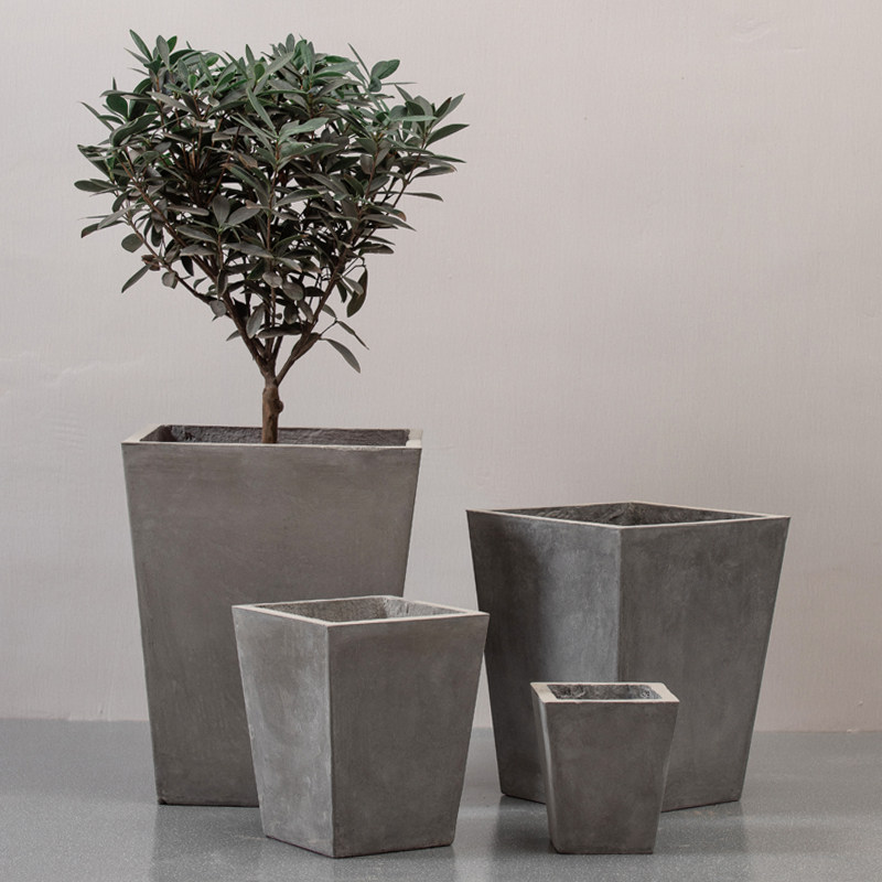 花盆北欧创意梯形水泥大号现代简约落地客厅室内花盆