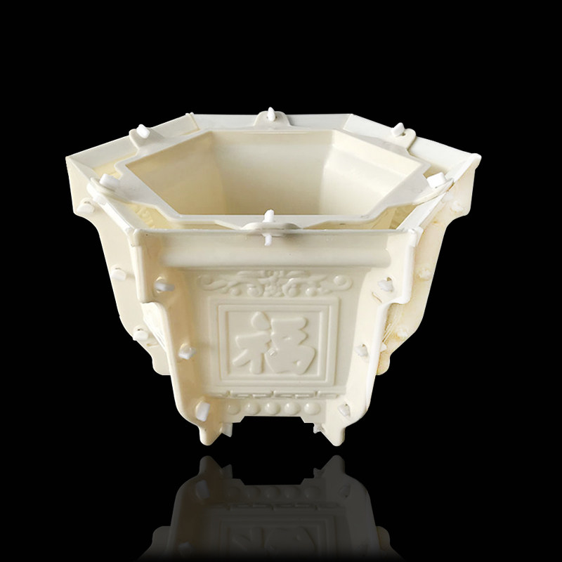 模具花盆水泥六角长方形盆景盆栽模型特大庭院花盆