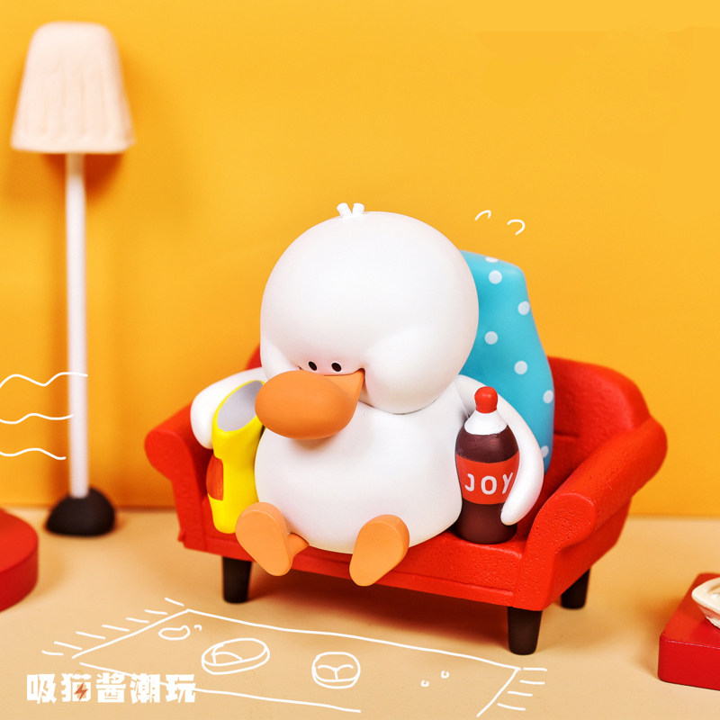 元气鸭肥快乐少女抖音潮玩盲盒一套全套公仔潮玩盲盒