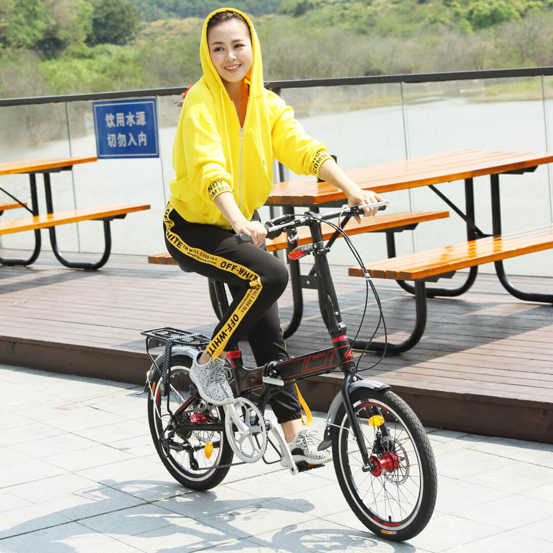 邦德富士达折叠自行车超轻迷你铝合金便携男女青少年学生折叠自行车