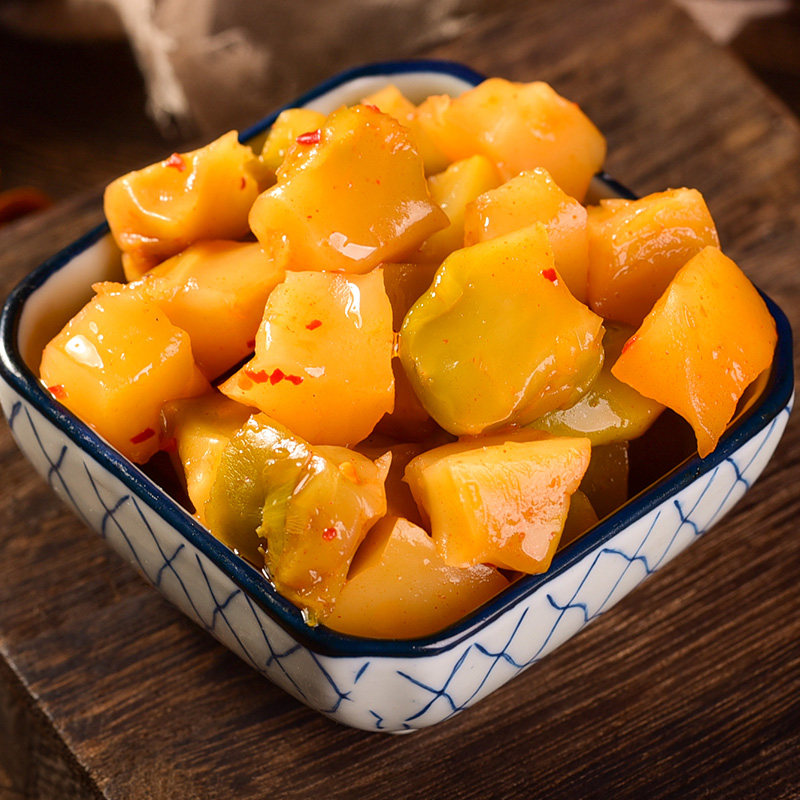 榨菜涪陵口口50g20袋陪陵菜心脆口一箱装下腌制