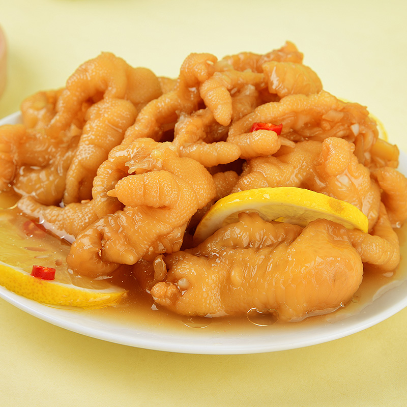 无骨凤爪200g盒装酸辣脱骨柠檬去骨鸡爪网红鸡肉零食