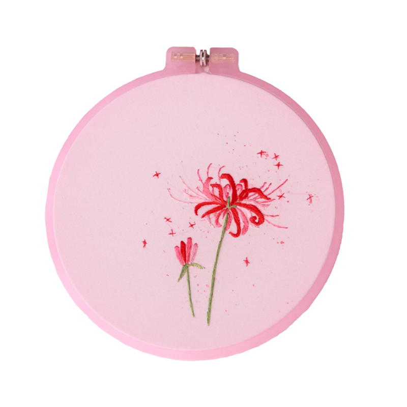 绣觉湘绣非苏绣手工刺绣初学者diy手帕彼岸花刺绣材料包赠送教程