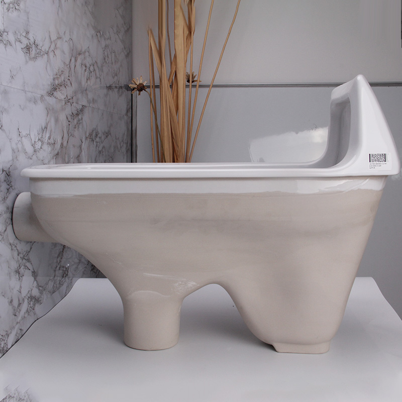 便器totocw7rbdc603感应式脚踏式冲水后进水带挡板蹲坑蹲便器