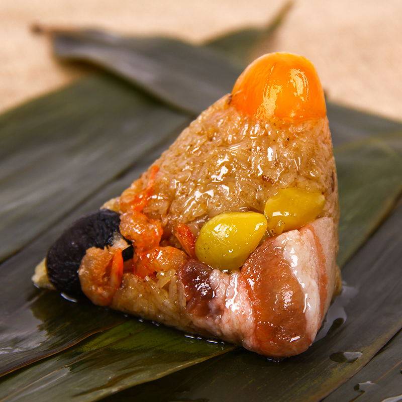 老潮特产小美广东粽球小吃潮汕肉粽粽子双拼粽子