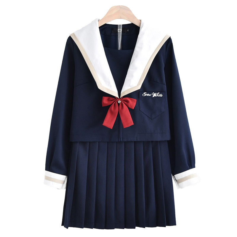 白雪姬高端jk制服 日系软妹中间服学院风学生班服正统水手服套装