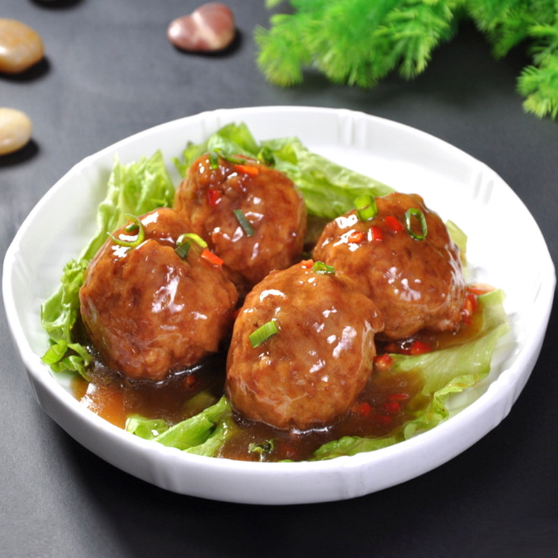 肉丸金锣丸乐四喜丸子25kg50个速冻猪肉食堂肉丸