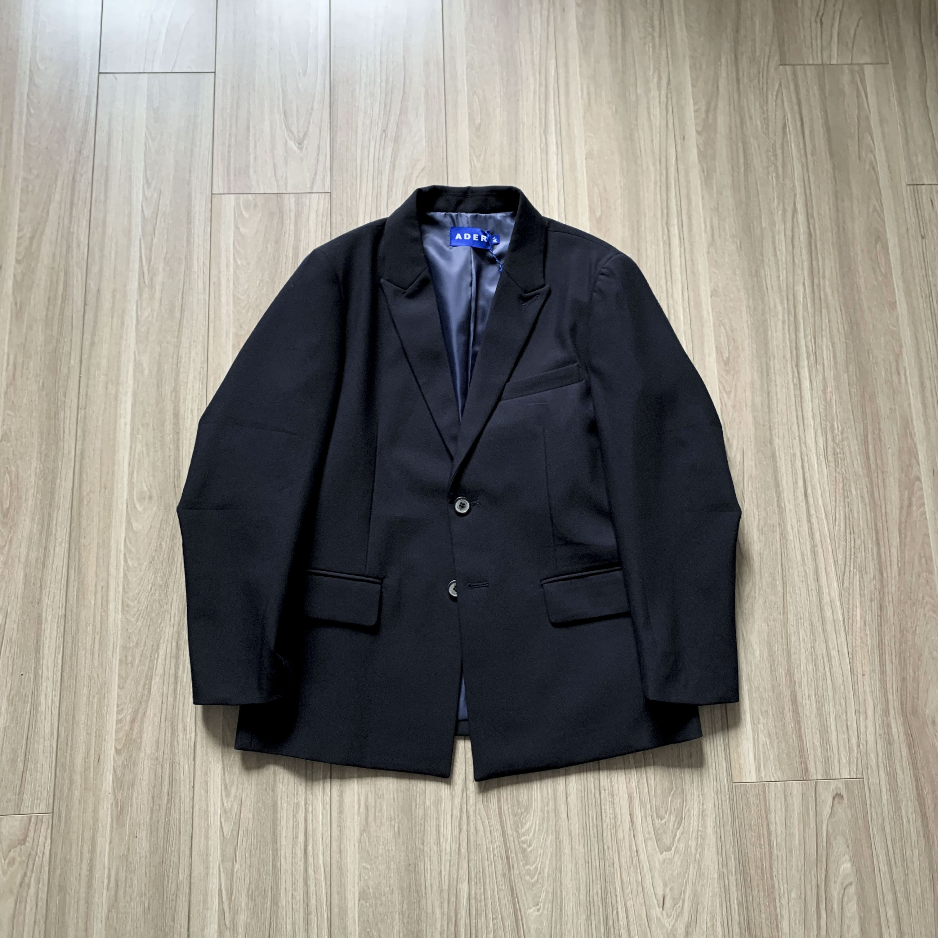 正品adererror秋季黑色廓形西服韩版oversize小众西装