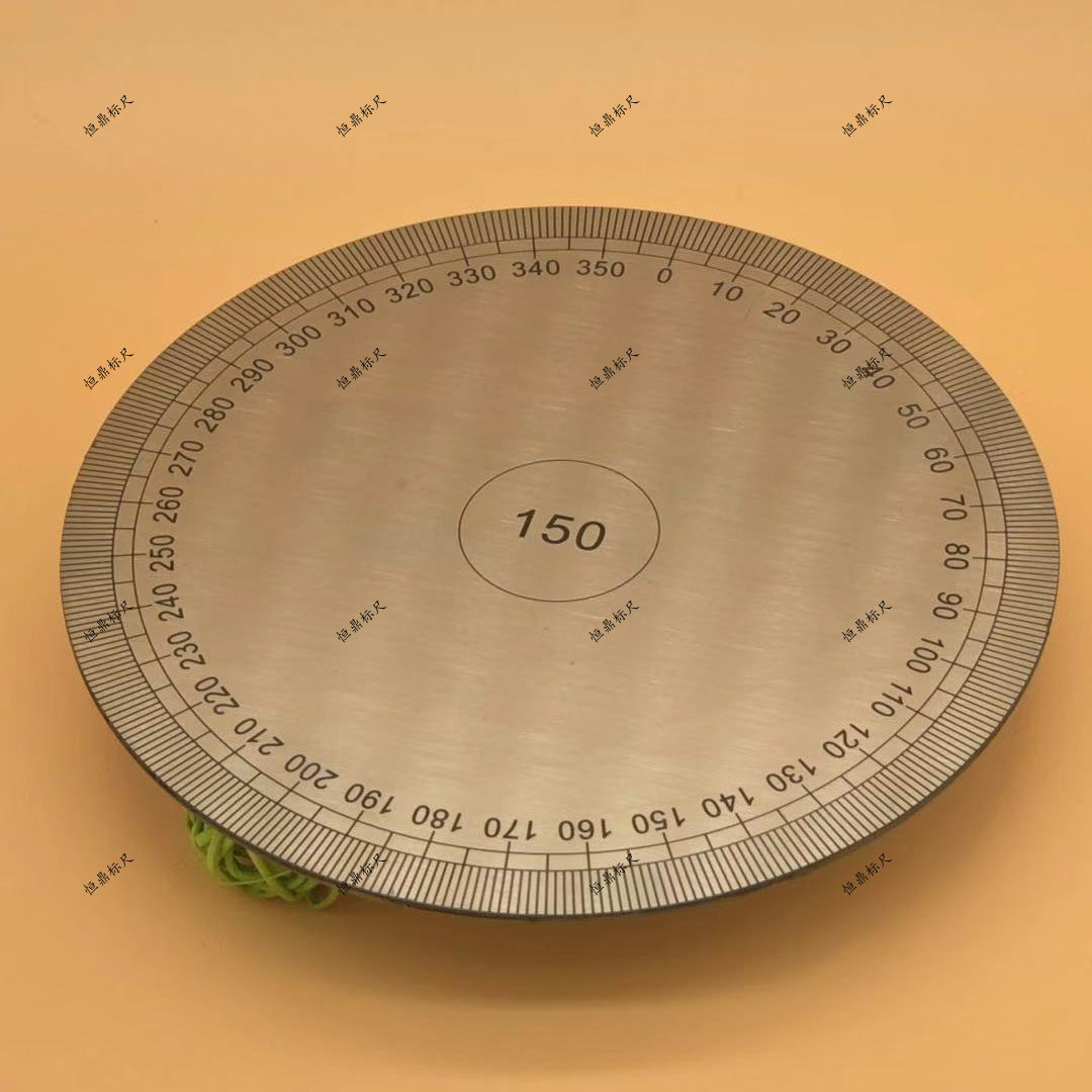 通用刻度360度无孔圆盘机械测量配件不锈钢圆弧其他机械五金新