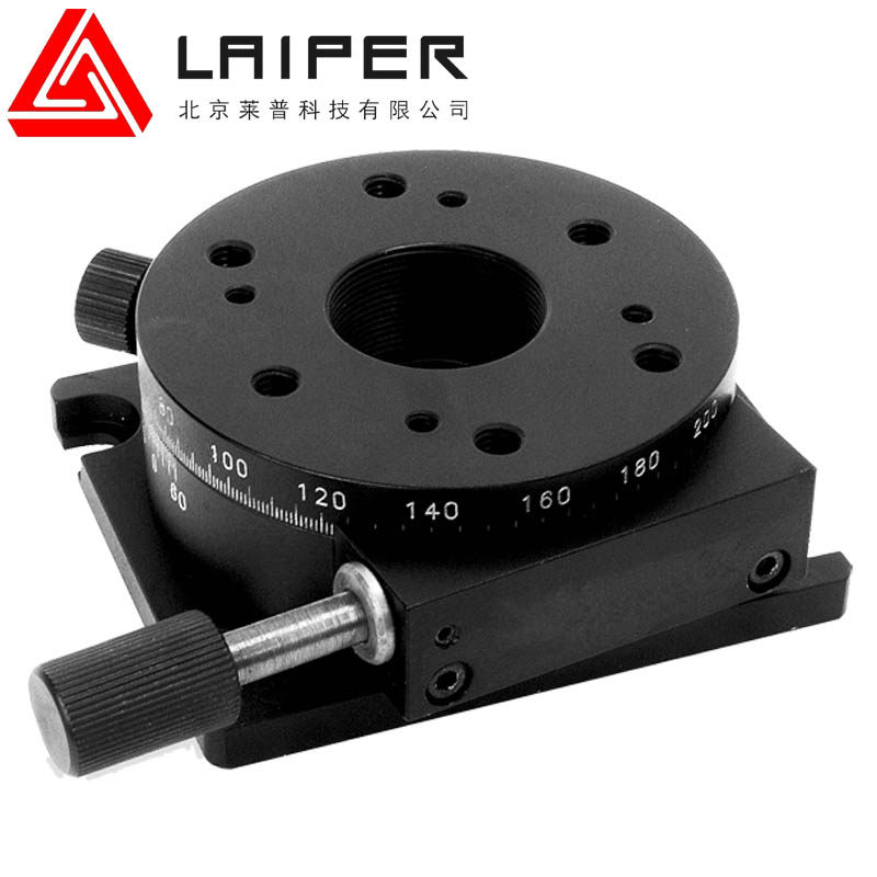 旋转转台螺纹光学手动中空接圈精密微调工作工作台