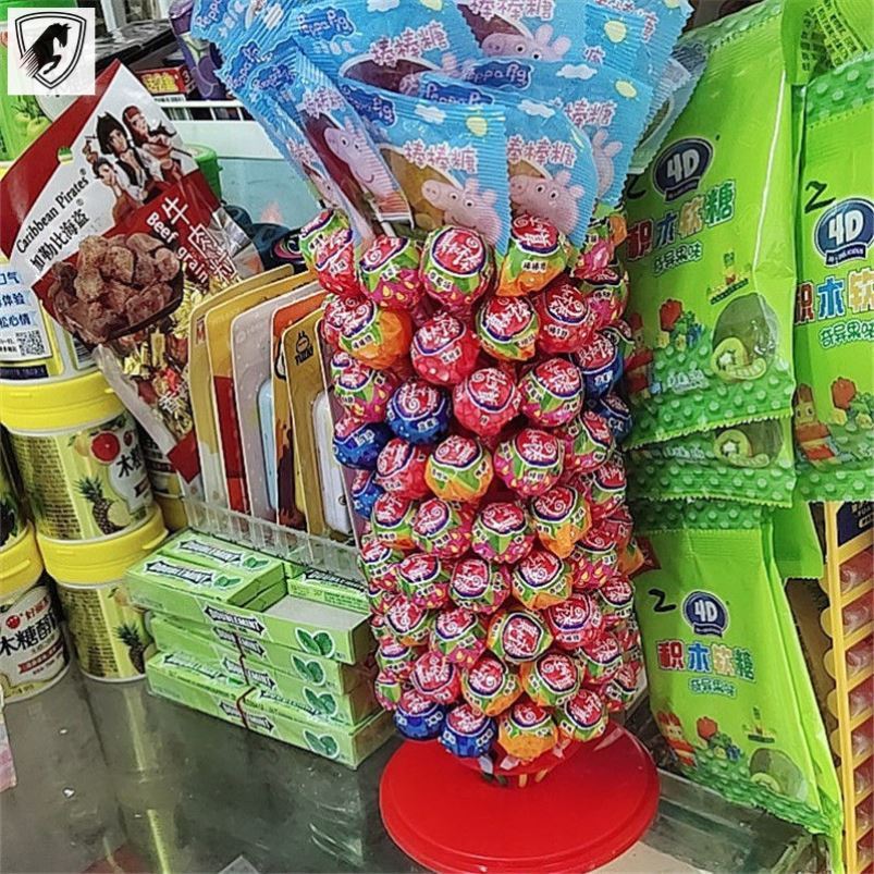 棒棒糖展示架糖果盒子塔架子肉串展示台桌面货架葫芦串插盒其它烘焙