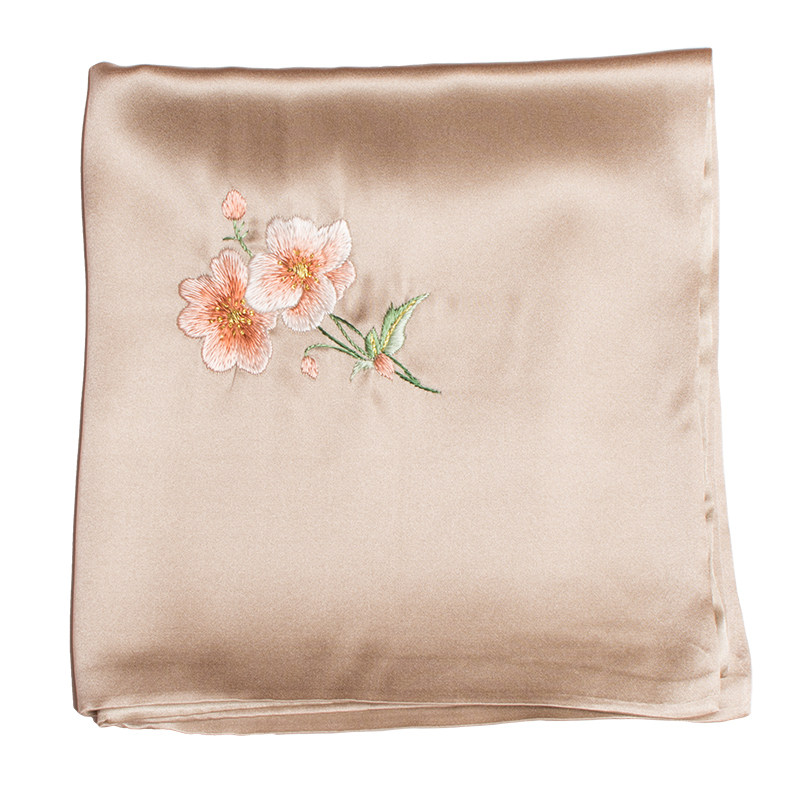 苏绣真丝手帕中国国风手工刺绣手巾女士绣花手帕