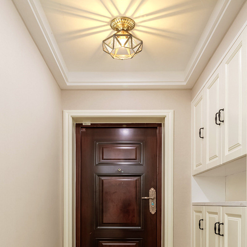 入户走廊北欧吸顶灯现代简约进门创意门灯过道造型吸顶灯