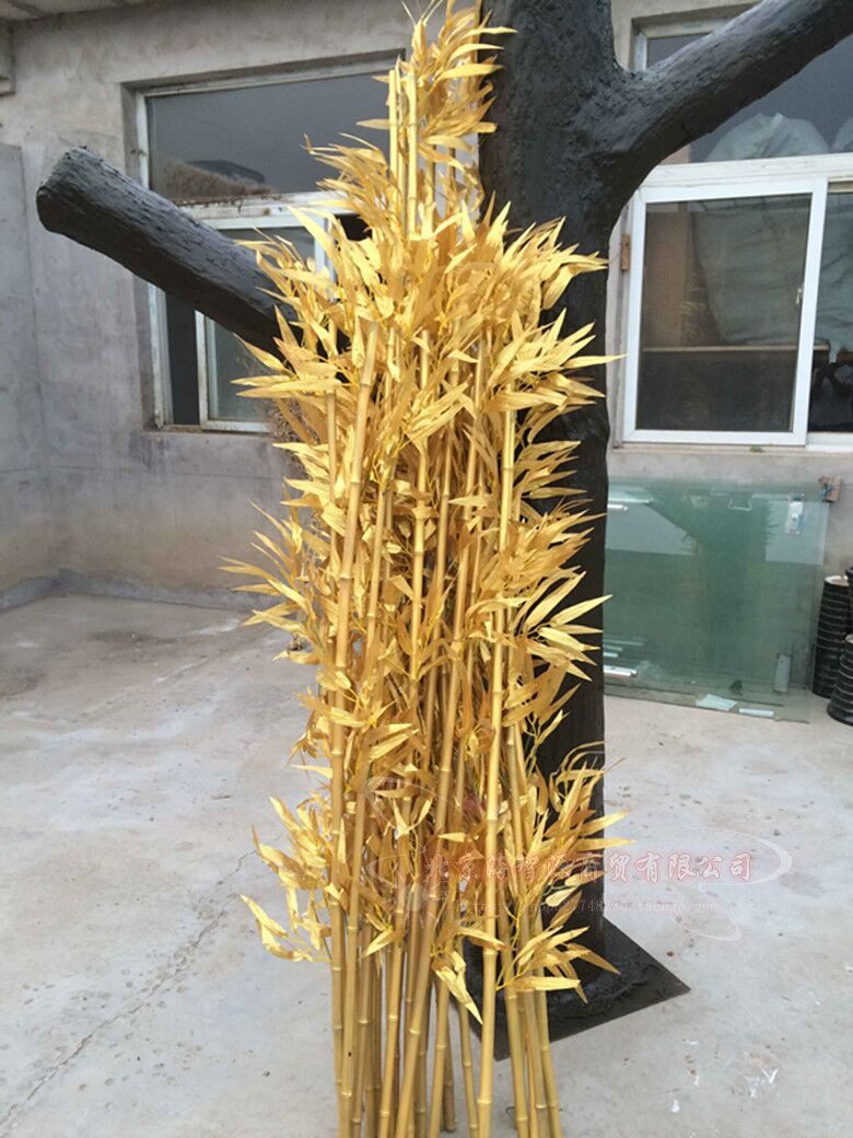 竹子仿真金竹子婚庆银色舞台装饰加密绿植草坪仿真绿植
