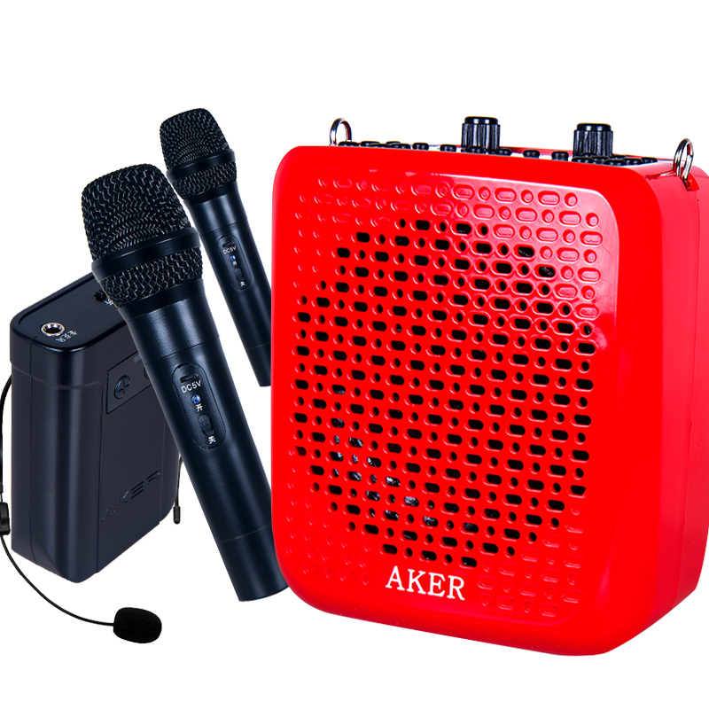 aker爱课ak87w多功能扩音器便携式大功率小蜜蜂教师无线扩音器