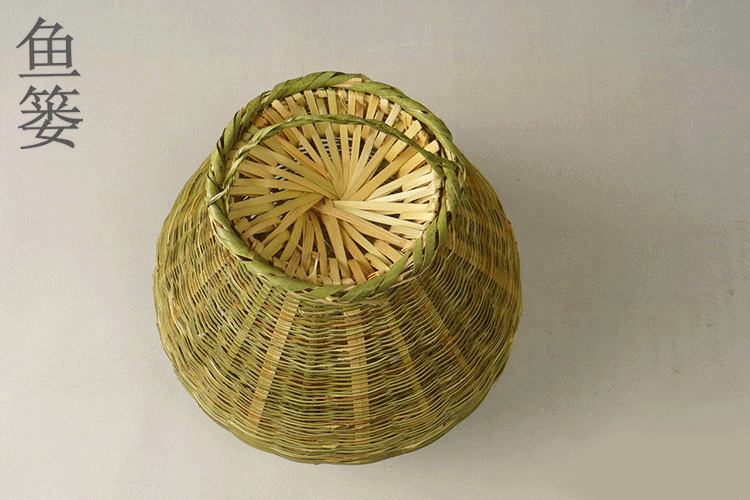 鱼篓竹编捕鱼竹篓手工装鱼篓子竹子制品竹编