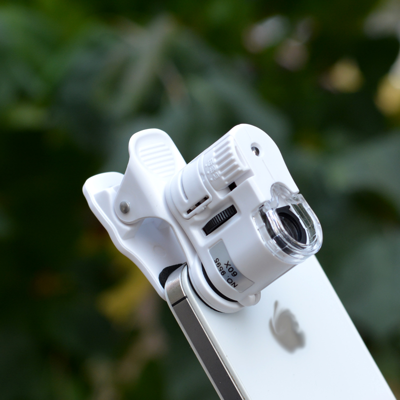 jiage嘉格高倍手机放大镜led带灯60倍高清手持放大镜