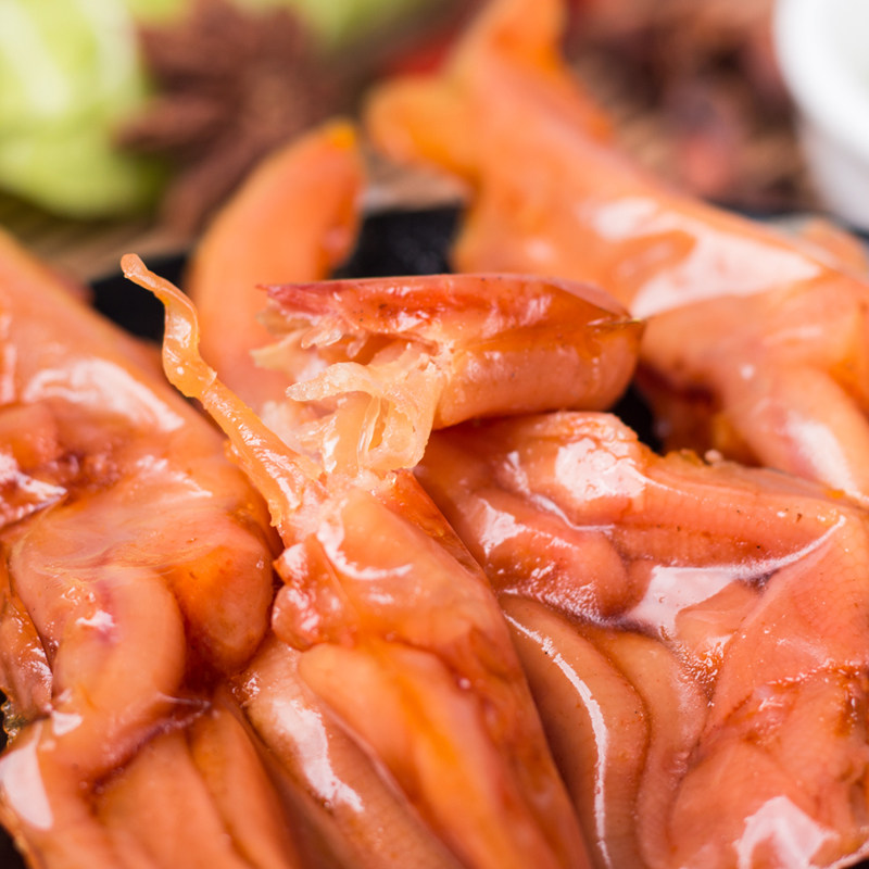 浙江温州特产 修文食品 去骨鸭掌鸭脚 特色风味小吃散称250g