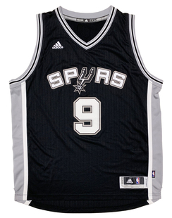 托尼帕克亲笔签名球衣 裱框带证书收藏 马刺队帕克9号篮球服