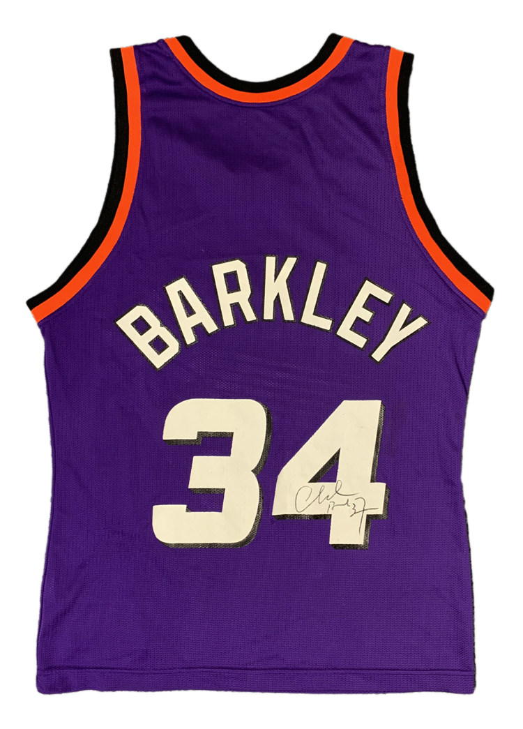 查尔斯巴克克利太阳队球衣亲笔签名34号篮球盒装文化
