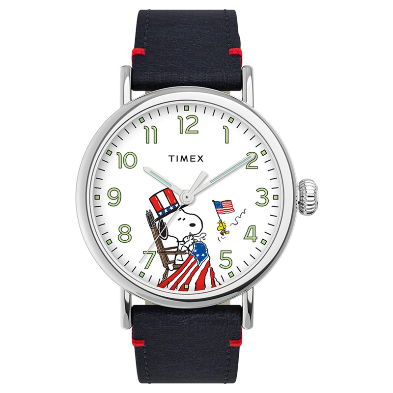 正品timexstandardxpeanuts天美时史努比独立日卡通男女手表