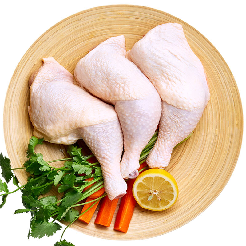 冻鸡新鲜冷冻全腿1公斤6条鸡边餐厅商用冰冻生鸡腿