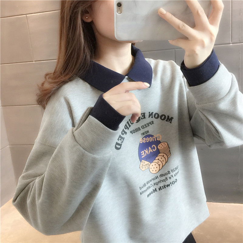 冬季假两件卫衣女2021年新款加绒加厚冬小个子爆款时尚洋气上衣潮