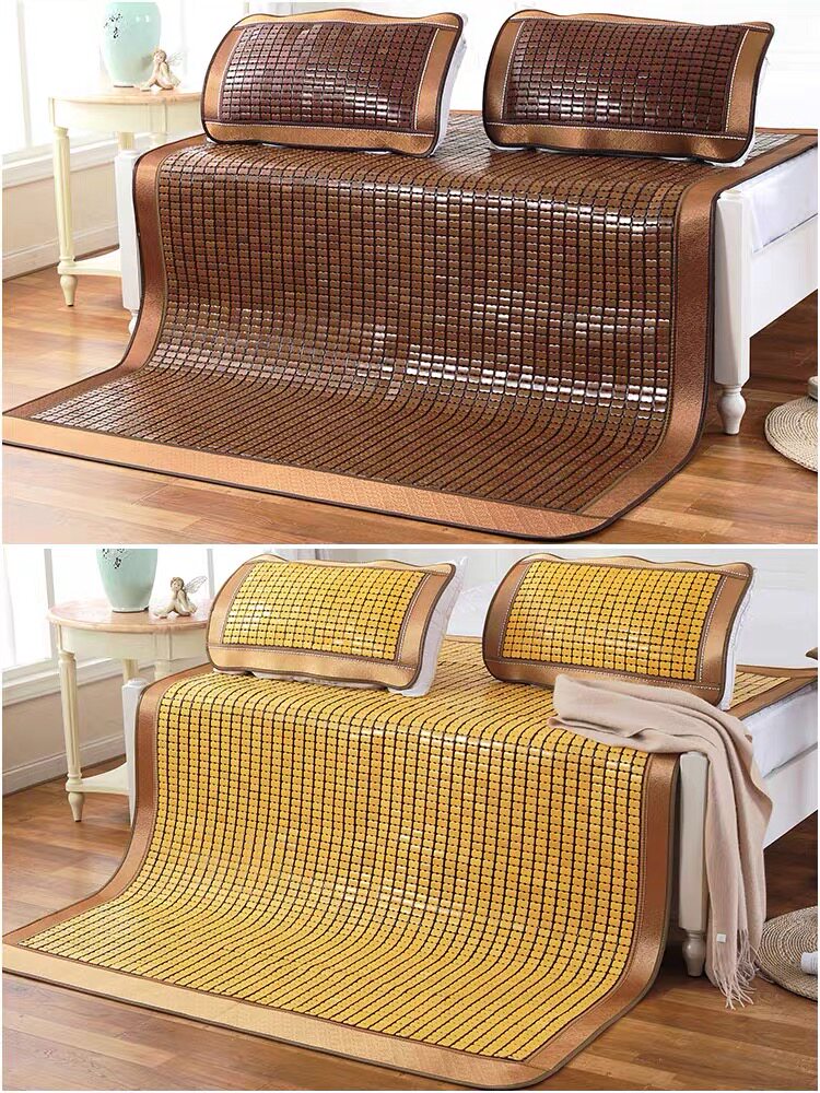 夏季碳化麻将凉席双人床学生宿舍折叠竹凉席子凉席