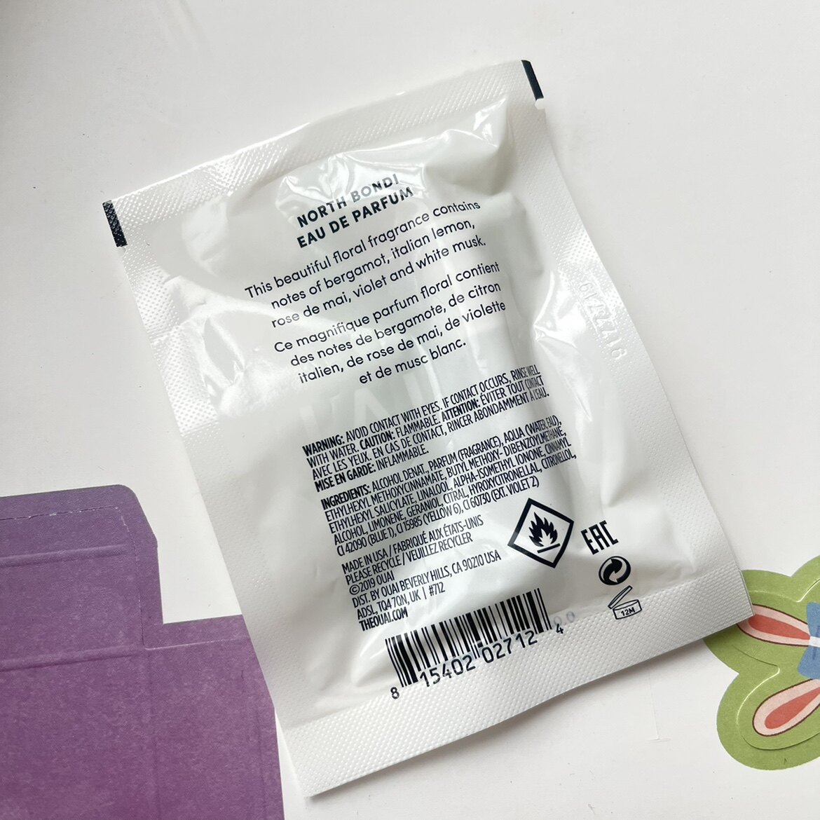 香水ouai小样northbondi15ml浓香试管悉尼邦迪香水