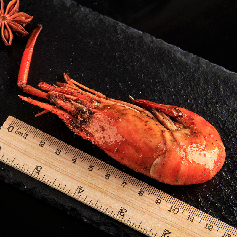 香辣罗氏虾泰国草虾对虾罗氏沼虾麻辣虾海鲜熟食三盒