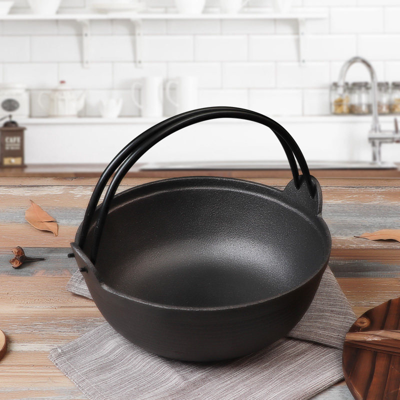 汤锅铸铁炖锅家用涂层不粘锅老式生铁加厚日本炖锅