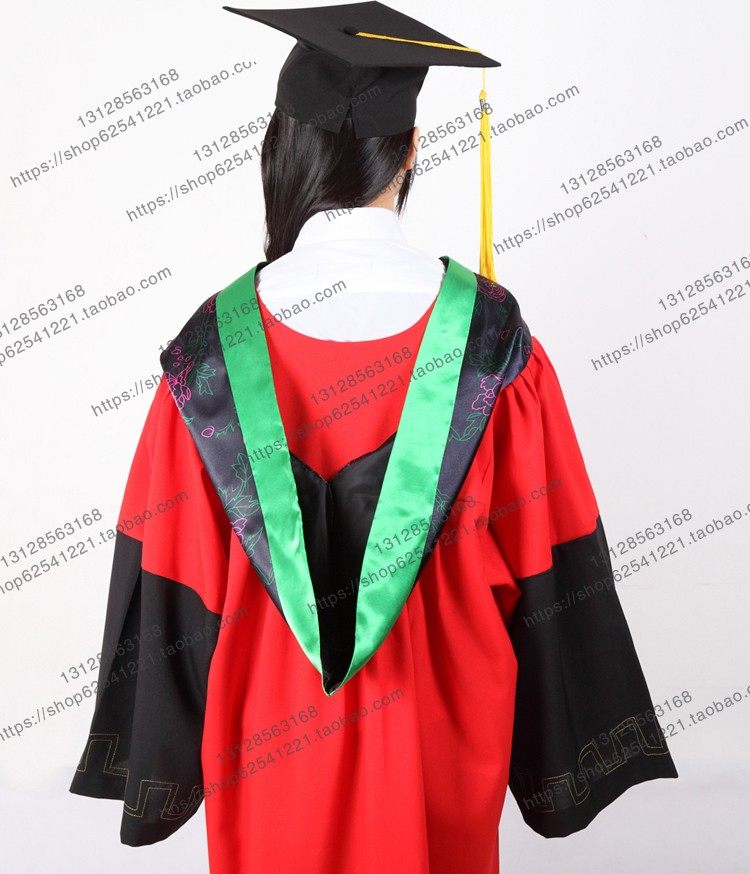 中国导师学位大学毕业礼服摄影医科垂布帽子学生校服