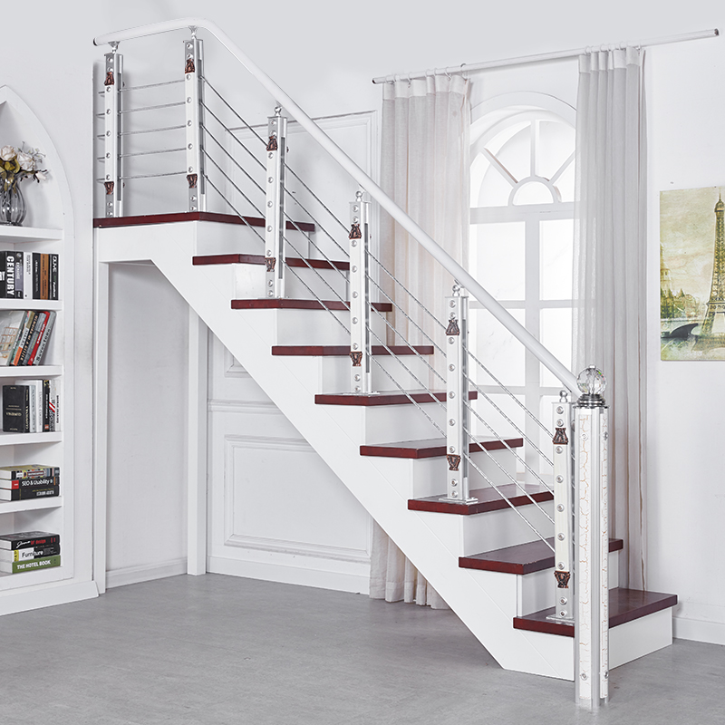 楼梯扶手护栏 加厚铝镁合金立柱室内家用栏杆欧式pvc简约现代护栏