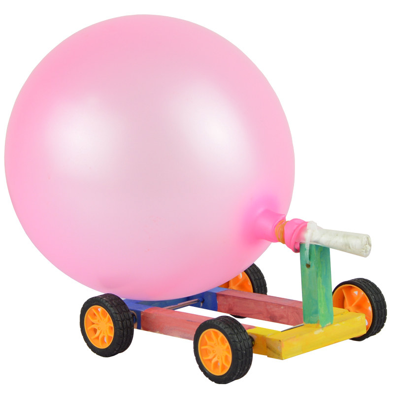 反冲小车 手工汽车制作材料包小学生环保手工作品 幼儿园科学实验